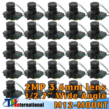 Veľkoobchod 100ks 2MP 3.6 mm, M12 objektív 90 Stupňov Široký Uhol CCTV IČ Pevné Board Objektív + M12 5MP IR Mount Držiak