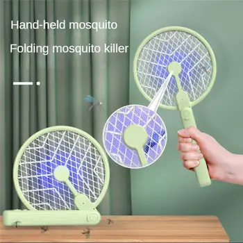 Elektrické Komár Plácačka Nabíjateľná Skladací Elektrický Komár Raketa Zabijakov Ručné Mosquito Killer Chyba Zapper Pasce