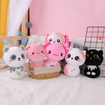 Huby série panda roztomilý králik mačka plyšové domáce dekorácie doll plyšové hračky detí, Vianočné darčeky