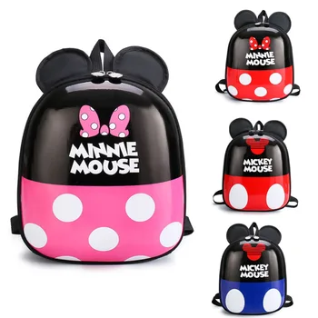 Disney Mickey mouse Detí, školské tašky materskej škole chlapec dievča dieťa batoh minnie roztomilý kreslený egg shell batoh