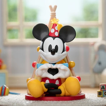 Disney Mickey Mouse Hrnú Obrázok Svieti Moment Série Akčné Figúrky, Hračky Anime Model Sochy Bábiky pre Deti je Dar