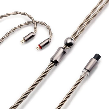 Kinera Dromi Modulárny Upgrade Kábel (2.5+3.5+4.4), 6N OCC s silver plated,4 jadra twist pletená, 0.78 2pin / MMCX konektor