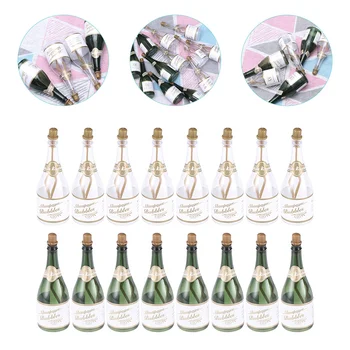 16 Ks Champagne Bubble Fľaše, Svadobné Prázdne Fľaše Party Láskavosti Plastové Osláv, Svadobné Nevesty