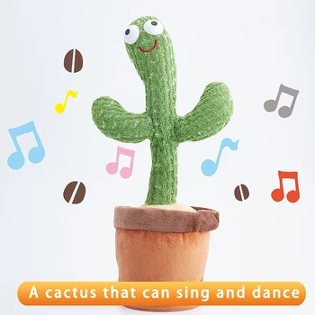 Kaktus Plyšové Hračky Elektronické Shake Tanec Hračka S Pieseň Roztomilé Plyšové Tanec
