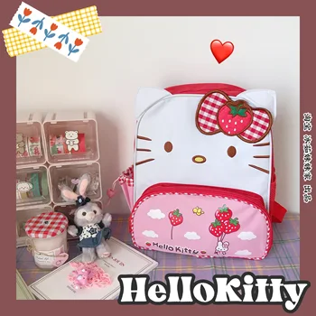 Krásne Sanrio Hello Kitty Batoh Komiksu, Anime Kitty Veľkú Kapacitu Batoh pre Dievčatá, Deti Mini kancelárske potreby Knihy Skladovanie Taška