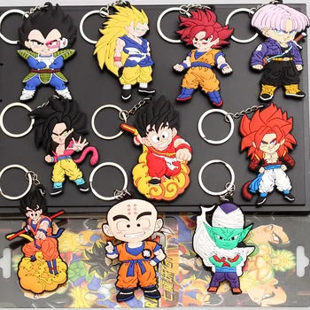 Dragon Ball Keychain Goku Údaje Vegeta Broly Šachty Anime Príslušenstvo Charms Keyring Prívesok Držiteľ Hračky, Darčeky Pre Deti