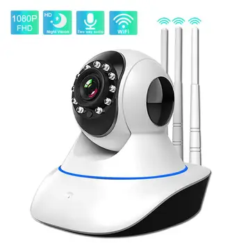 Bezdrôtová Wifi IP Kamera 1080P IR Noc Detekcia Pohybu CCTV Home Security Surveillence Kamery S obojsmerné Audio