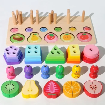 Montessori Zlepšiť Spravodajstvo Farba Poznanie Ploche Hračka pre Deti Batoľa