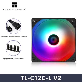 Thermalright TL-C12C-L V2 Prípade Ventilátor Konštantný svetelná Účinnosť 12V 4PIN PWM Tichý 120mm CPU Chladiaci Ventilátor