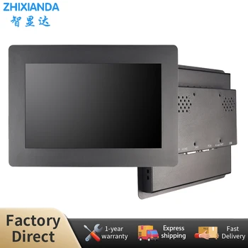 Zhixianda Priemyselné Panel Mount 10.1 Palcový 1 280 x 800 Odporové, Kapacitné Dotykový Displej Embedded Monitor S VGA HDMI Port USB
