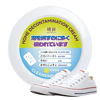 Stain Remover Cream 260 g Topánky Dekontamináciu Pevné Vložiť Čistiaci Gél Kabelka Cleaner Biele Topánky Krém S Hubky Pre Teniska