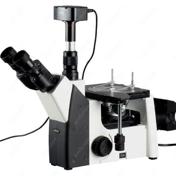 Obrátený Hutnícke Mikroskopom--AmScope Dodávky 50X-1000X Obrátený Hutnícke Mikroskopom + 10MP Fotoaparát Windows & Mac TAK X