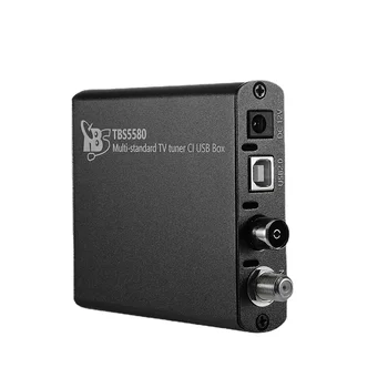 Tbs5580 Multi-Štandardný Univerzálny Digitálny TV Tuner, USB IC Box pre DVB-S2X / S2 / S / T2 / T / C2 / C / ISDB-T, FTA,