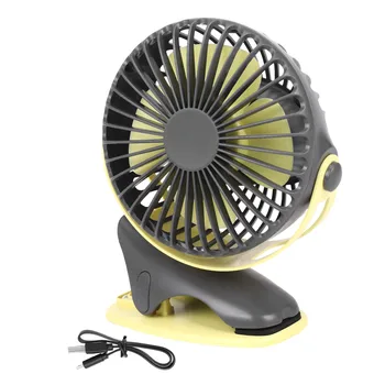 4000Mah Prenosné Chladiace Mini Usb Ventilátor, 4 Rýchlosti 360 Stupňov Všetky-Kolo Otáčania Nabíjateľná Vzduchu Ventilátor Usb Nabíjanie Ploche Klip Ventilátor