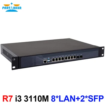 Súčasné obrady R7 Firewall 1U Rackmount Network Security Appliance Intel Core i3 3110M s 8*Intel I-211 Gigabit Ethernet Porty 2 SFP