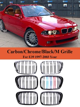 Pre BMW Série 5 E39 1997-2003 Predné Obličiek Nárazníka Čiernej Grils M Farba Racing Facelift Mriežka 525i 528i 530i 540i Príslušenstvo