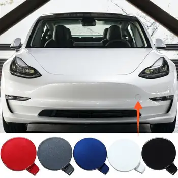 Pre Tesla Model 3 2017-2021 Auto Predný Nárazník Ťažného Háku Kryt prípojného vozidla Ťahanie Očné viečka 1460701-00-b Automobilové Príslušenstvo