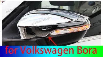 Vysokokvalitného ABS Chrome Spätné Zrkadlo Pokrytie Anti-scratch Ochranu Dekorácie Auto Príslušenstvo pre Volkswagen Bora roky 2013-2015