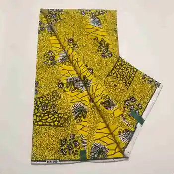 100% Bavlna Vysokej Kvality Tissu Pagne Zaručiť Skutočnú Afriky Skutočný Vosk Vytlačí Textílie Ankara Batik Nigérijský Štýl Vosk Textílie
