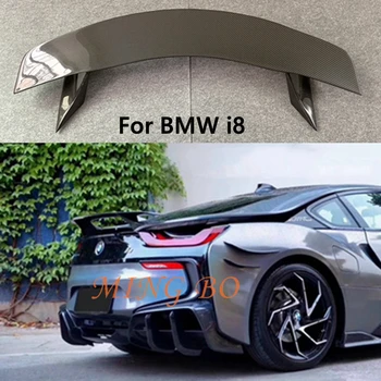 Pre BMW i8 2014-2019 auto styling zadný spojler z uhlíkových vlákien / Kované uhlíkovej spojler batožinového priestoru pery a chvost dekorácie