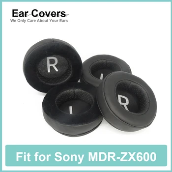 Mušle slúchadiel Sony MDR-ZX600 Slúchadlá Earcushions Bielkovín Velúrové Podložky Pamäťovej Peny Uší