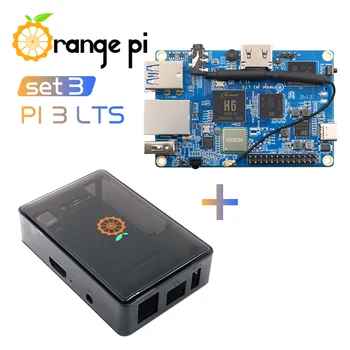 Orange Pi 3 LTS+ABS Black Prípade,Open Source palubný Počítač,Spustiť Android 9.0/ Ubuntu/ Debian OS