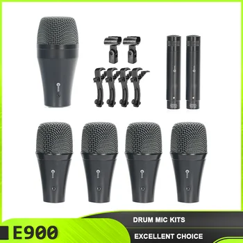 E900 Bicie Súprava Mikrofónu Profesionálny Dynamický Mikrofón Lepšie Zachytiť Zvuk, Vhodný Pre Kapely A Živé Vystúpenia