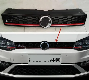 Pre Volkswagen Polo 2014-2018 mriežka Nárazníka Honeycomb Šport Mriežka hmyzu dôkaz dekoračnú ochranu auto príslušenstvo