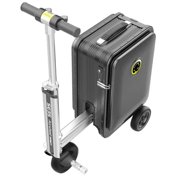 Airwheel SE3S smart skúter batožiny 20-palcový vykonávať na cestovanie vozíka kufor Inteligentné cestovné batožiny čierna a ružová pre cestovanie