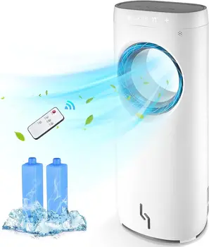 Vzduch Chladnejší - Prenosný Chladič Vzduchu, Cool & Zvlhčovanie s 3 Rýchlosti, 12H Časovač Vyparovaním Chladnejšie, Bladeless Ventilátor Ice Boxy C