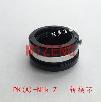 PK(A)-NZ Adaptér krúžok pre PENTAX A DA mount objektív nikon Z z5 Z6 Z7 Z9 Z50 z6II z7II Z50II Z fc telo Fotoaparátu