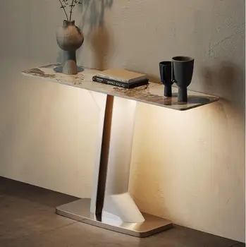 Z nehrdzavejúcej ocele verandu tabuľka svetlo luxusné jednoduchý moderný písací stôl v uličke chodby, ozdobné skrinky na stenu vstup tabuľka