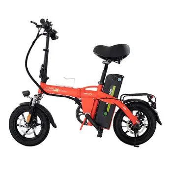 Elektrický Bicykel 14 Palcov Dospelých Požičovňa Hliníkovej Zliatiny Rám Ľahký Malé Generácie Jazdy Skladacie Lítiové Batérie