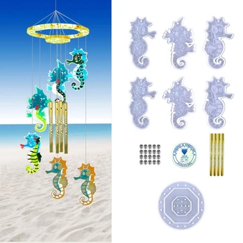 Nástenné Závesné Veterné Zvonkohry Formy DIY Epoxidové Plavidlá Náhrdelník Keychain Šperky Plesní