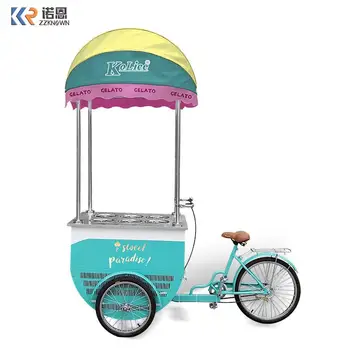 Nový Dizajn Vonkajší Ice Cream Bicykel S Mrazničkou Mobile Potravín Truck Potravín Košíka Popsicle Ice Cream Košíka