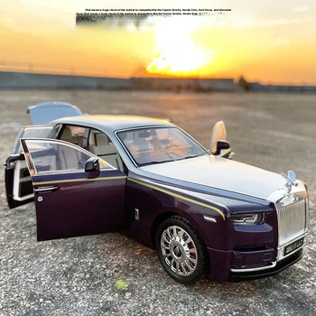 1/18 Rolls Royce Phantom Zliatiny Luxy Modelu Auta Diecast & Hračky Kovový Model Auta, Zber Simulácia Zvuku Svetlo Deti Darček