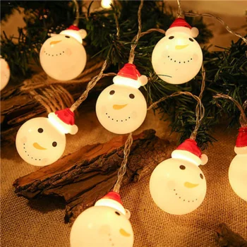 Vianočné Snehuliak Svetlo String Strom Vianočné Dekoratívne Svetlo String Spálňa, Balkón Izba Scene Vianočné Dekorácie