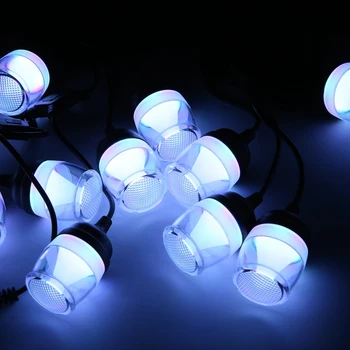 Rgbpro Hudby Svetlo String LED Vodotesný Bluetooth APLIKÁCIE Ovládanie Magic Light String EÚ Plug