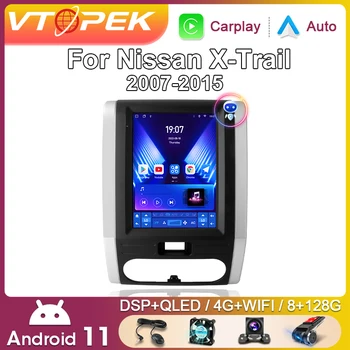 Vtopek 2 Din Android, Auto Radio na Nissan XTrail X-Trail X Trail 2 T31 Rokov 2007-2015 Multimediálny Prehrávač Stereo Bezdrôtový Carplay Auto