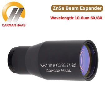 Carmanhaas CO2 Laserový Lúč Expander 6X 8X ZnSe Lúč Expander 10600nm pre Laserové Značenie Optické Stroj Galvanometer Systém