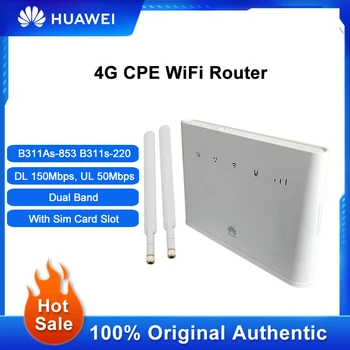 Odomknutý Huawei B311As-853 Router 4G CPE Signálu WiFi Opakovač B311s-220 150Mbps Wireless Siete Zosilňovač S Slot Karty Sim
