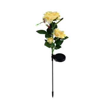 2KS LED Solárne Kvet Svetlá Realistické Ruže, Kvety Svetlá Krajiny Osvetlenie Svetlá pre Cesty, Dekorácie
