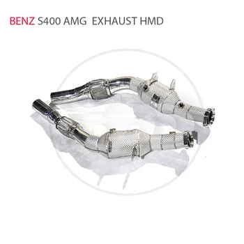 HMD Výfukového potrubia na Mercedes Benz S320 S350 S400 S450 S500 S600 Auto Príslušenstvo S katalyzátora Catless Downpipe