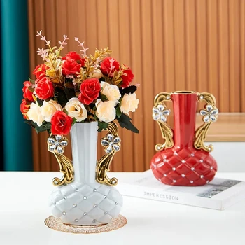 Vintage Keramické Vázy, Dekoratívne Kvetinové Vázy Antické Umenie, Remeslo Hotel Dekor pre Domáce Obývacia Izba Úrad, Dekorácie, Darčeky