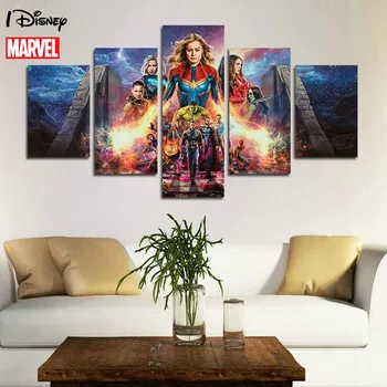 Marvel Anime Avengers Plagát Kapitán Amerika Maľovanie Na Plátno Tlačiť Na Wall Art Obrázok Pre Obývacia Izba Domova Frameles