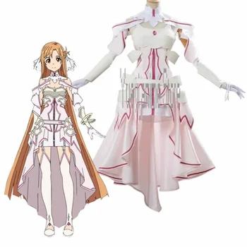 Anime Sword Art Online SAO Alicization Asuna Yuuki Cosplay Kostým, Šaty Halloween Karneval Pre Ženy, Dievčatá