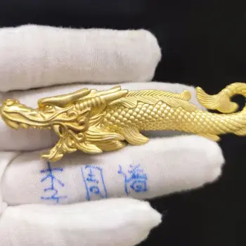8.5 cm, Zlaté Čistej Medi Ryby Transformácia Dragon Pivo Otvárač Keychain