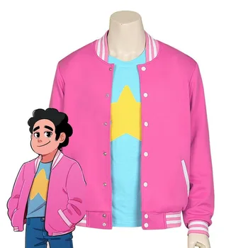 2020 nové halloween party boy vesmíru Steven Vesmíru Quartz anime bunda, sveter kabát modré tričko ružový kabát cosplay oblek
