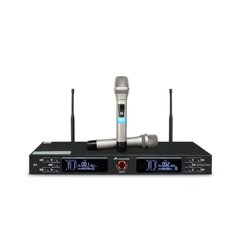 KTV InAndOn UHF Bezdrôtový Mikrofón Prenosný Bezdrôtový Mikrofón s Prijímačom Karaoke Profesionálny Ručný Mikrofón