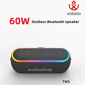 Xdobo Nový Príchod 60w X8III Bezdrôtové Bluetooth Reproduktor Vonkajšie handsfree Prenosné Subwoofer s RGB Svetlo